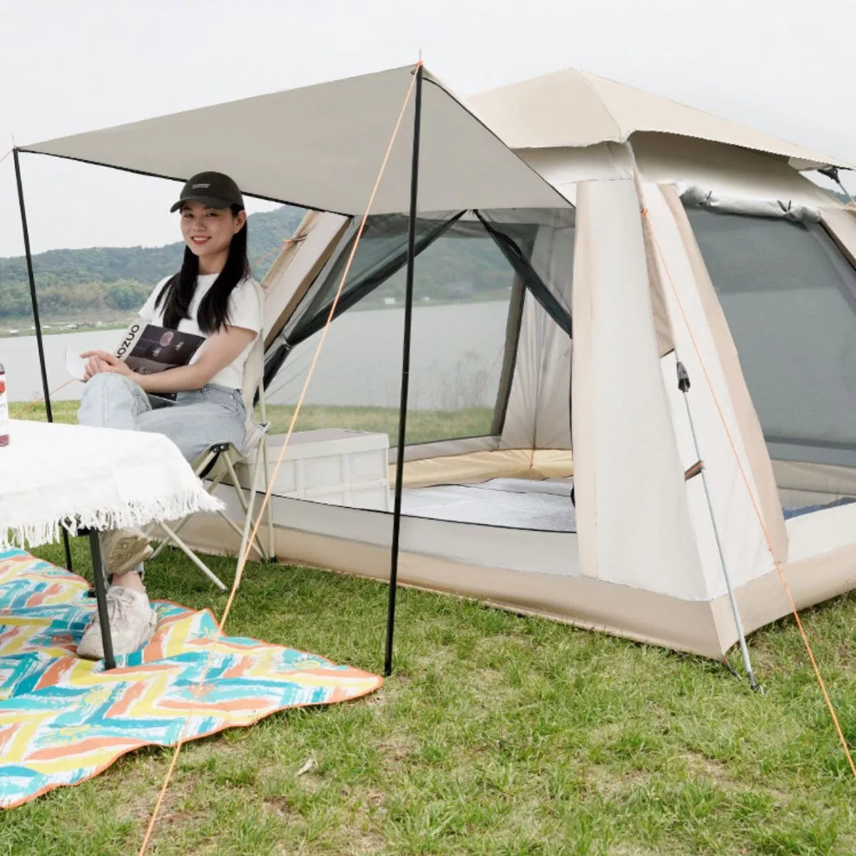 CARPA CON VENTANAS PARA 6 PERSONAS