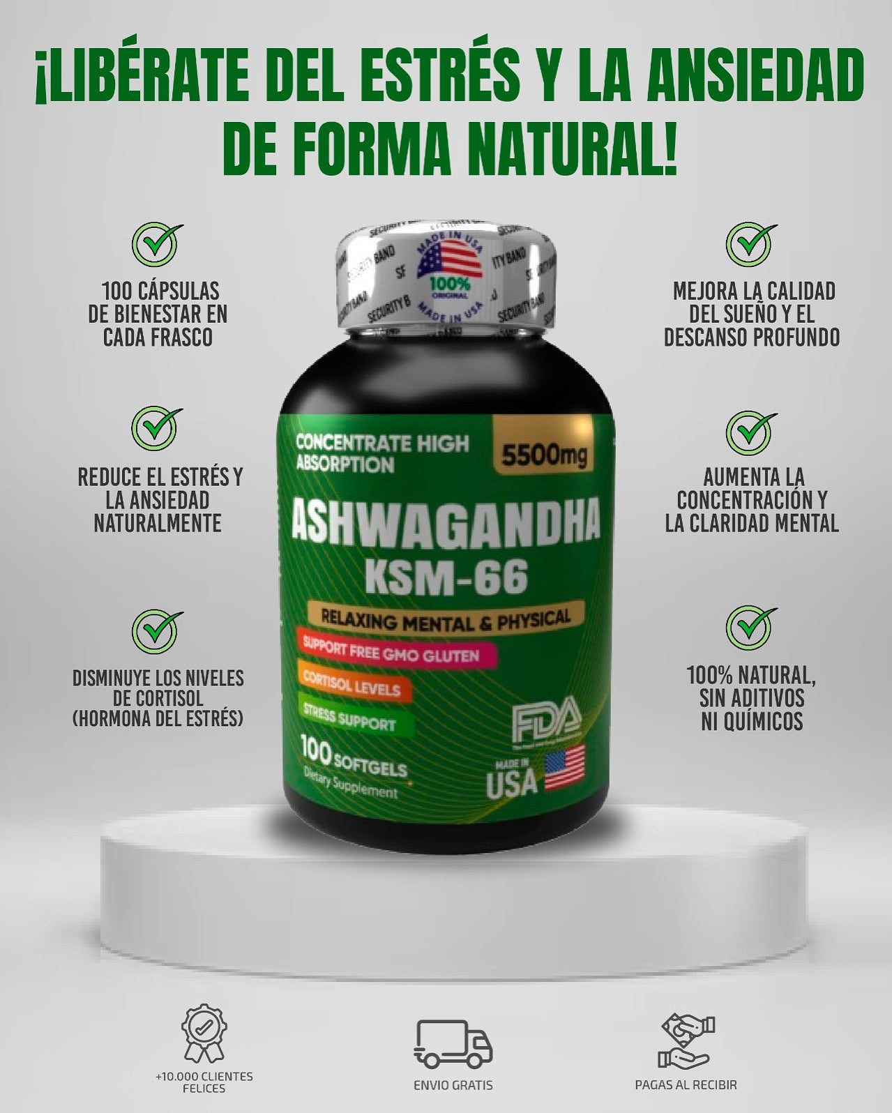 Ashwagandha Zen Natural KSM-66 – Adaptógeno para tu Equilibrio Diario