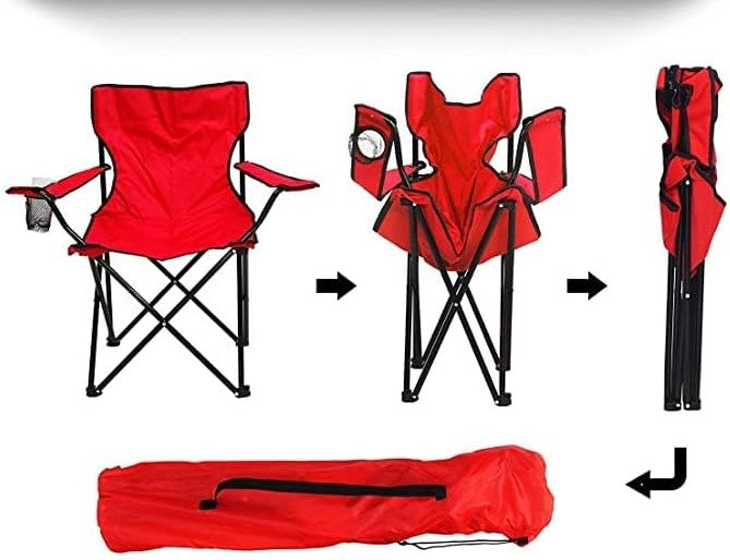 SILLA PLEGABLE CON SOPORTE PARA VASO