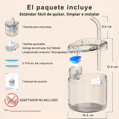 Fuente Automática para Mascota 🐾 - Agua Siempre Fresca, Sin Esfuerzo