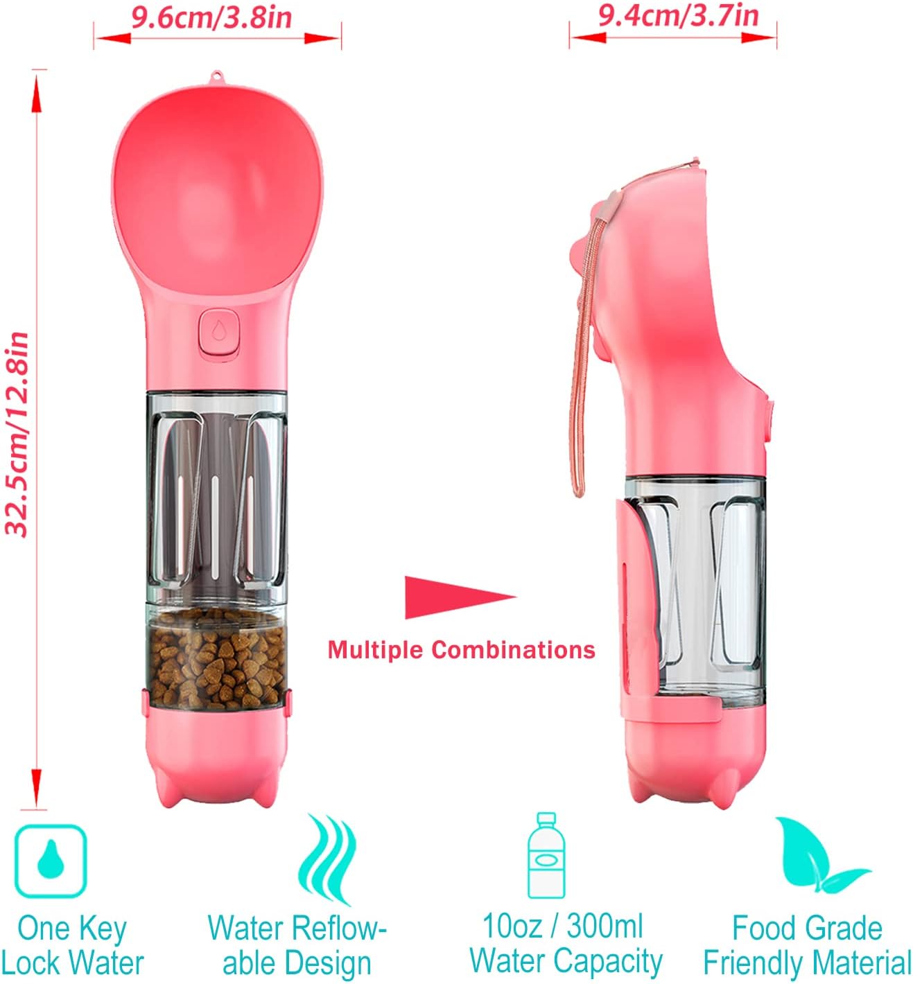 Bebedero todo en uno - Petpractical para Mascota Importado