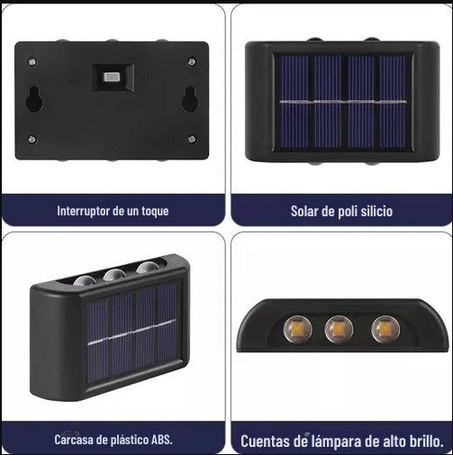 Lampara Solar Decorativa-Ledx6