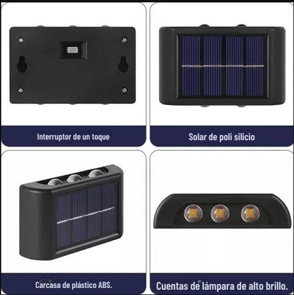 Lampara Solar Decorativa-Ledx6