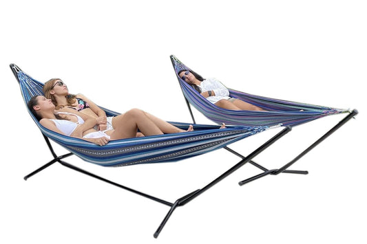 HAMACA CONFORT CON SOPORTE PARA DESCANSO